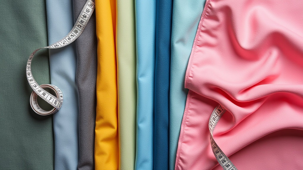 Muestras de tejidos profesionales para ropa de baño con herramientas de confección