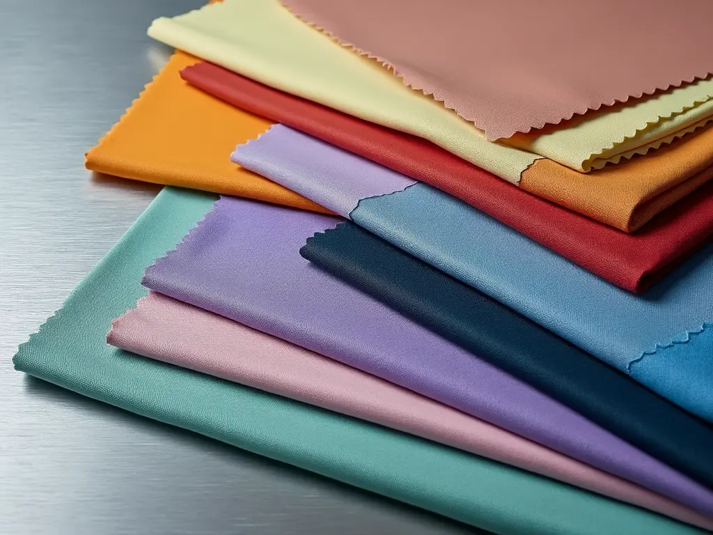 Muestrario de colores claros para uniformes técnicos de verano