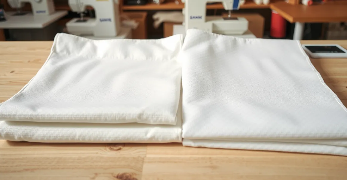 Popelín y sarga: diferencias técnicas que importan en camisería profesional